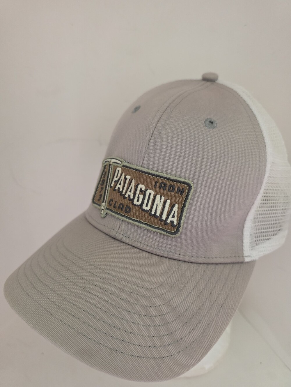 PATAGONIA Iron Clad 1973 Mesh Trucker Hat Adult Snapback Gray White Outdoor